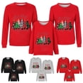 thumbnail image 1 of Hot Sale! Chandail en Molleton de Noël pour Famille Chandails en Molleton pour Enfants Ensembles de Pulls Assortis Joyeux Noël Y'All Imprimé Col Rond Chandail-Over pour Enfants Rouge Enfant:4-5 Ans, 1 of 4