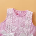 thumbnail image 6 of Girls Outfits Cute Letter Embroider Sleeveless Romper Bodysuit Baby Bodysuits for 9-12 Months, 6 of 9
