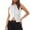 White, variant on Uaswgudfs Women's Dressy Cotton - Button-Front Sleeveless Vest with Split Hem for Office & Evening Out Waistcoat
