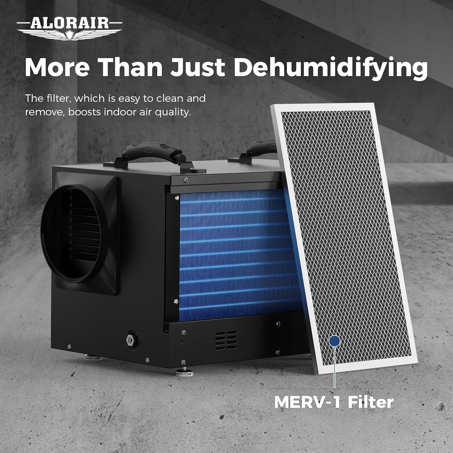 ALORAIR Energy Star Dehumidifiers with Wi-Fi, 120 Pint with Pump and Hose Controls,Compact Auto Defrost Design, Basement ,Crawl Space and Commercial Dehumidifiers ,5 Years Warranty