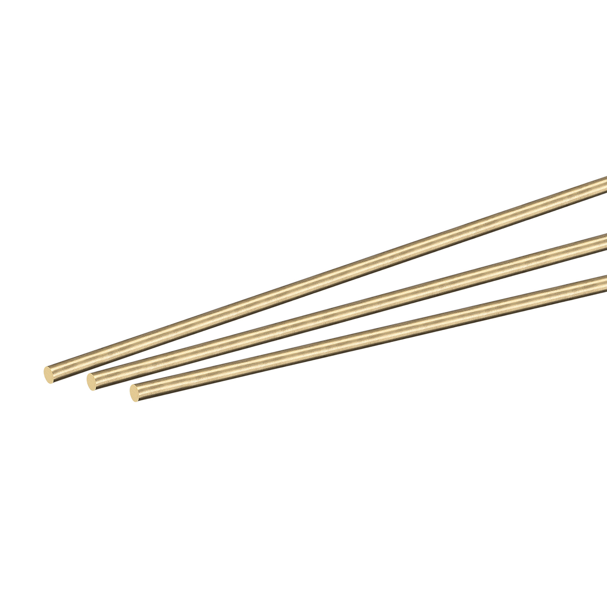 Uxcell 2mm Diameter 300mm Length Brass Solid Round Rod for DIY Craft 8 packs