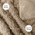 thumbnail image 6 of PAVILIA Taupe Tan Fluffy Throw Blanket for Couch, Twin Bed, Fuzzy Blanket for Women Men, Furry Plush Warm Blanket Bed Sofa, Super Soft Thick Faux Fur Sherpa Blanket Throw, 60x80, 6 of 9