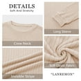 thumbnail image 5 of LANREMON Women's Plus Size Crewneck Long Sleeve Tops Casual Lightweight Fall Pullover Tunic Sweaters Shirts, 5 of 7