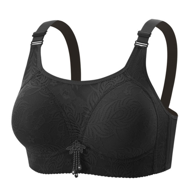 Ropa Interior Transpirable para Mujeres Sujetadores Cómodos Encaje sin Bordes Recogido Sujetador Delgado Diario