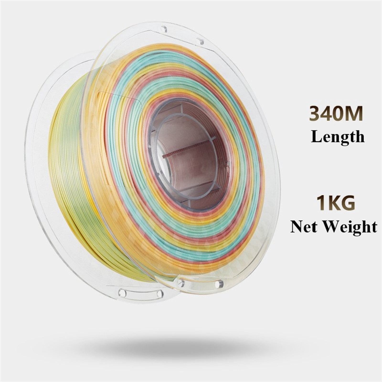 3D Printer PLA Filament Multicolor Gradient 3D Printing Material 1kg(2.2lbs)/Spool Fit Most FDM Printer