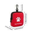 thumbnail image 3 of Portable Dog Treat Pouch, Mini Dog Training Treat Bag with Carabiner Clip, Waterproof Small Puppy Snack Storage Pouch for Walking Hiking Outdoor Training, 3 of 5