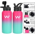 thumbnail image 3 of WEREWOLVES Insulated Water Bottle 32 oz Stainless Steel with Straw Lid & Spout Lid, 3 of 9
