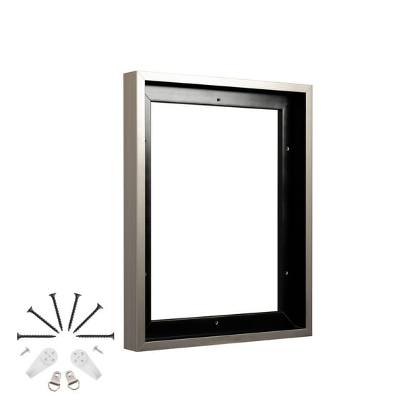 Real Solid Wood Floater Frames for Canvas Paintings, Wood Panels, Canvas Panels & Stretched Canvas Boards. Custom Size Removable canvas frame for Living Room and Bedroom. Multiple Sizes (30x48)