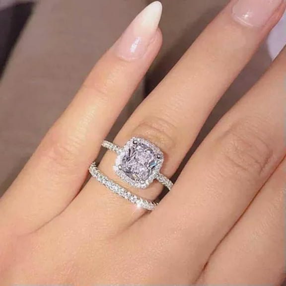 EOEMY Pretty 18K Yellow Gold Plated Rings Cubic Zirconia Women Jewelry Rings Size 6-10-7-Gold