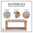 thumbnail image 3 of Finch Graydon Upholstered Bench Natural, 3 of 8