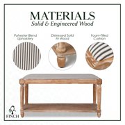 Finch Graydon Upholstered Bench Natural
