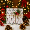 thumbnail image 5 of Custom Christmas Wrapping Paper, Personalized Wrapping Paper Rolls with Santa Claus Gingerbread Christmas Tree, 5 of 8