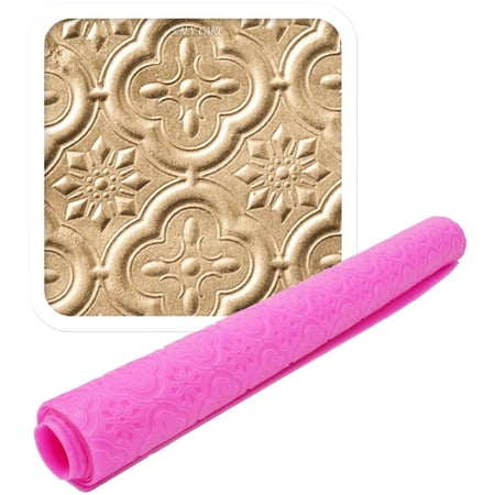 Ny Cake Quatrefoil Impression Mat By Lisa Mansour-Pink