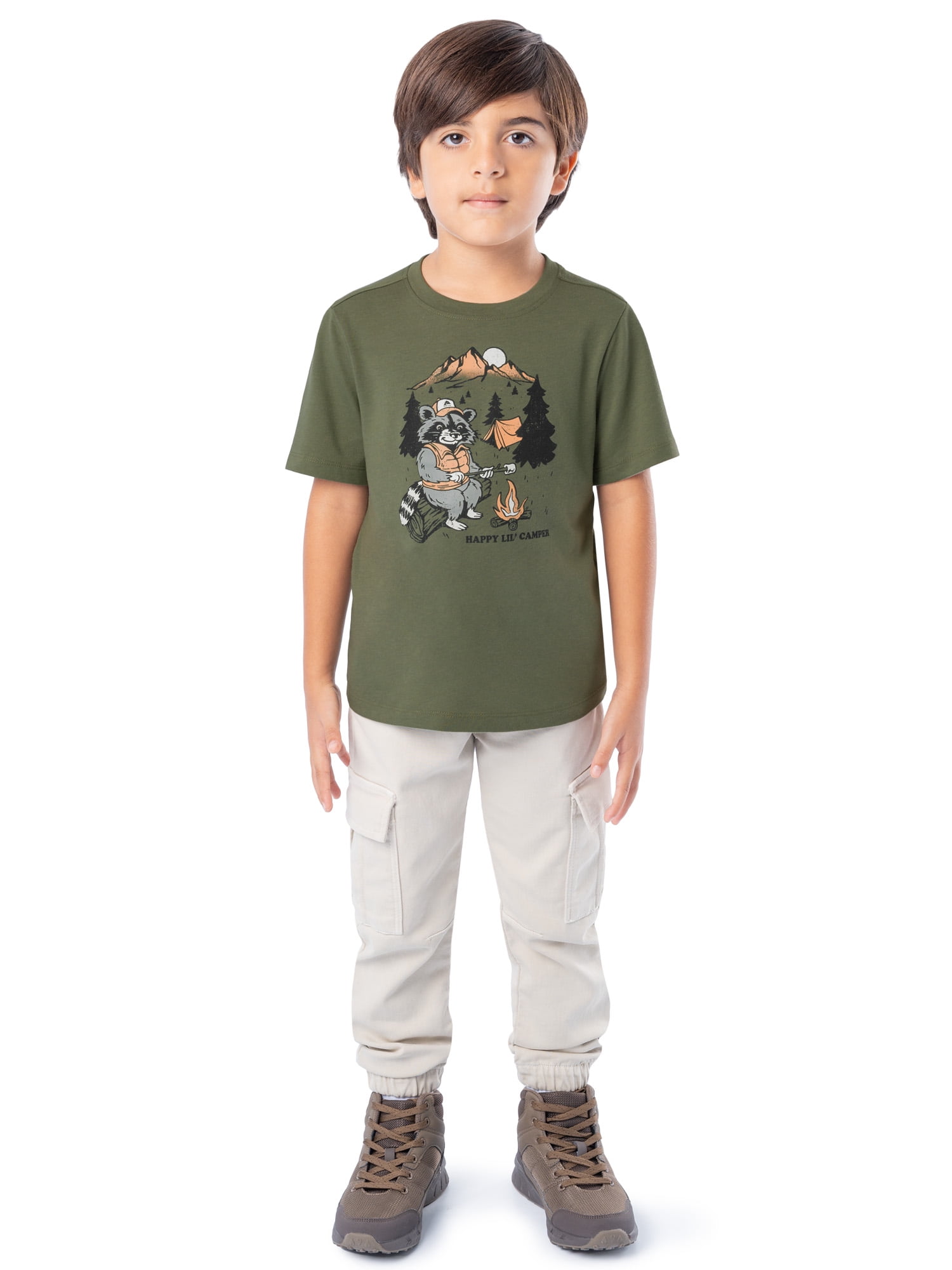 Ozark Trail Boy's Graphic Short Sleeve T-Shirt, Sizes 4-18 & Husky
