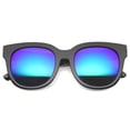 thumbnail image 6 of Womens Horn Rimmed Sunglasses With UV400 Protected Mirrored Lens 9962, 6 of 6