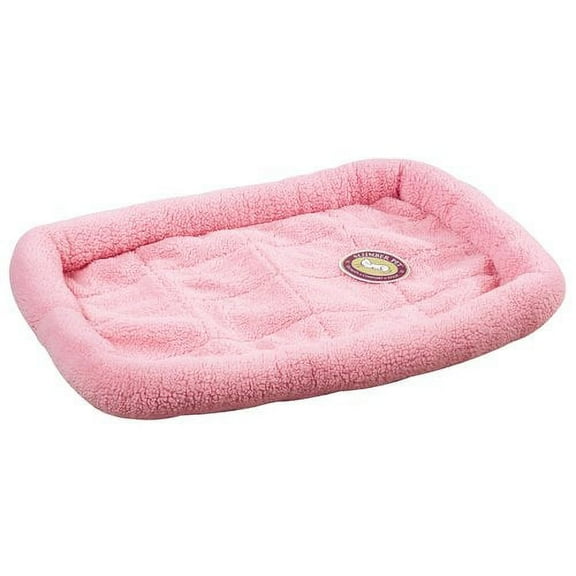 Pet Pals ZW260 48 76 Sherpa Crate Bed 47.75 x 29.75 In Baby Pink Q
