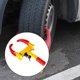 thumbnail image 1 of Bloqueo de rueda,Candado antirrobo de alta resistencia para ruedas de coche,Abrazadera universal ajustable para bloqueo de ruedas,Candado de abrazadera para rueda de alta visibilidad con 2, 1 of 8