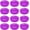 Purple, variant on Set of 12 3.0 Inch Yellow Citronella Floating Candles Outdoor, Large Pool Water Wax Colored Candles for Summer Patio Camping at Wedding, Party, Holiday - 10 Hour Time