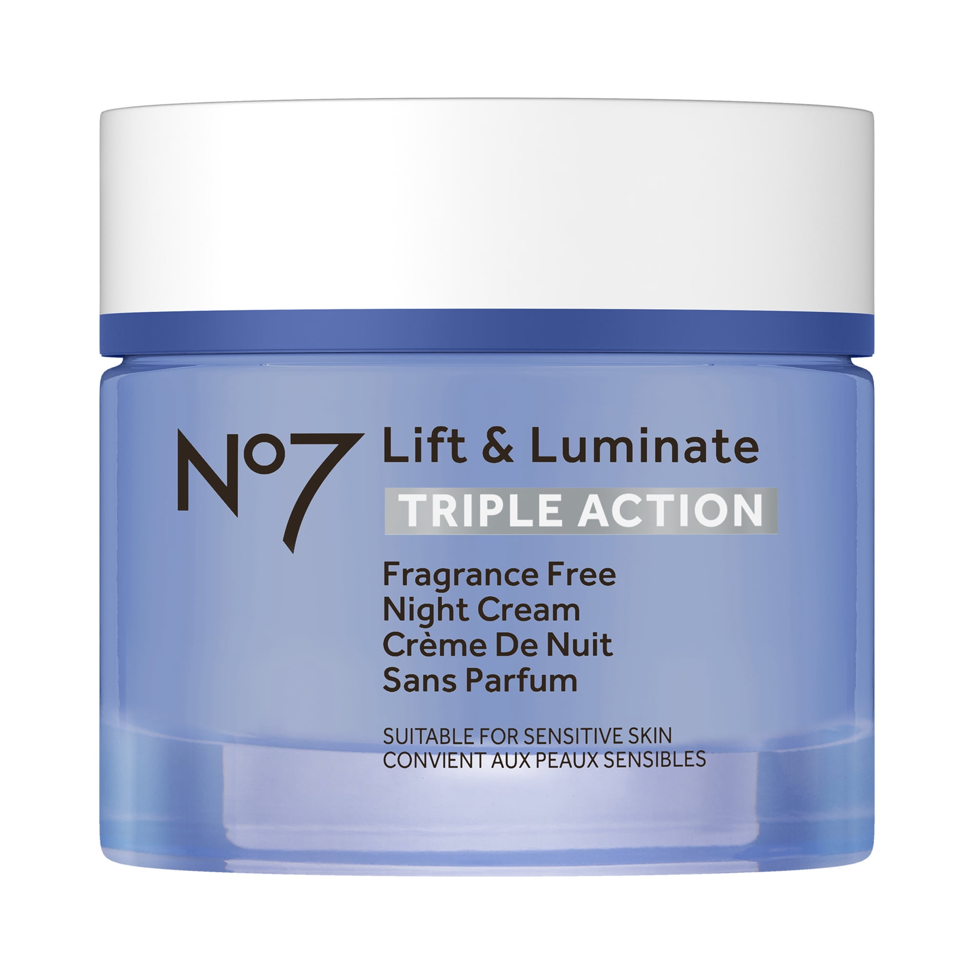 No7 Lift & Luminate Triple Action Fragrance Free Night Cream