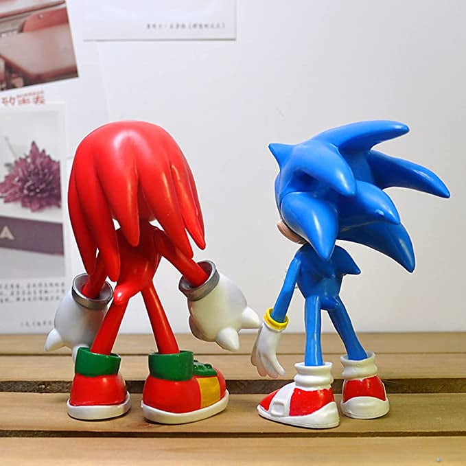 cifras de acción sonic, juego de 8 piezas de 4.8 pulgadas de alto Sonic The  Erizo con juegos articulados móviles, adornos lindos juguetes para tartas  de cumpleaños, decoraciones o juguetes para niños 