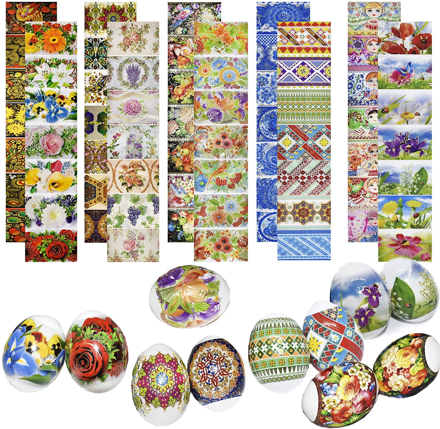 Easter Egg Stickers for Decoration Pysanka Pysanky Pisanki Kids Childrens 