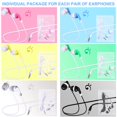 thumbnail image 2 of Auriculares Konohan para niños, paquete de 60, 6 colores, empaquetados individualmente, 2 of 8