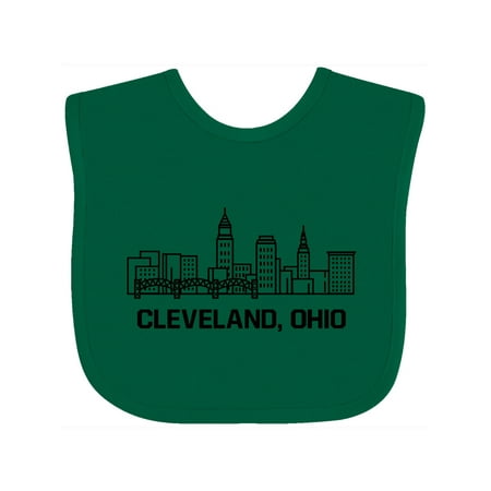 

Inktastic Cleveland Ohio Skyline Gift Baby Boy or Baby Girl Bib