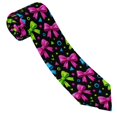 thumbnail image 5 of Men'S Tie 4.7×3.1in Is Not Easy To Deform And Fade Anti-Drift Button Design Is Easy To Take Care Of For Work Travel Daily Business Bold Neon Contemporary Ribbon Bow Pattern, 5 of 8