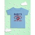 thumbnail image 3 of Infant First 4Th Of July Kisses T-Shirt Infant -Image by Shutterstock,  24 Months, 3 of 4