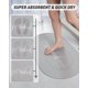 thumbnail image 2 of Bath Mat Rug 17"x27" Soft Diatomaceous Earth Non-Slip Quick Dry Rubber Back Gray Bathroom Rug Absorbent Nude Bathroom Rug For Bathroom Floors - Easy C, 2 of 4