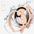 thumbnail image 1 of GHSDFBB 4-Pack for Samsung Galaxy Watch 4 40mm Screen Protector + Protector Cover, Tempered Glass Screen + All-Round PC Matte Protector Case Set for Galaxy Watch 4 40mm ((Pink Gold+Pink Gold)), 1 of 7