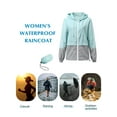 thumbnail image 5 of Rosvigor Womens Waterproof Raincoat Lightweight Color Block Jackets Windproof Hooded Jacket with Pockets, 5 of 6