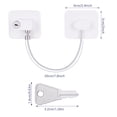 thumbnail image 7 of Topekada 3 Pack Refrigerator Lock with Keys, Cabinets Locks Freezer Lock Door Lock for Toddler, Child, Multi-Purpose Baby Kid Safety Deep Freezer Fridge Lock with a Key, 7 of 7
