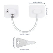 Topekada 3 Pack Refrigerator Lock with Keys, Cabinets Locks Freezer Lock Door Lock for Toddler, Child, Multi-Purpose Baby Kid Safety Deep Freezer Fridge Lock with a Key