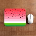 thumbnail image 3 of Sliced Watermelon Non-Slip Rubber Base Mousepad Watermelon Seed Green Melon Fresh Fruit Portable Office Wireless Mouse Pad for Laptop, 3 of 5