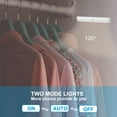 thumbnail image 4 of Uxcell Indoor LED Stair Lights Motion Sensor, Rechargeable Under Counter Light Strips for Closet, Kitchen, Bedroom, 4 of 6