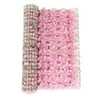 Doqcey Artificial Rattan Fence with Back Grid Realistic Bright Flowers Screen
