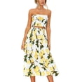 thumbnail image 1 of Blusa floral para mujer, vestido de traje con falda larga, 1 of 7