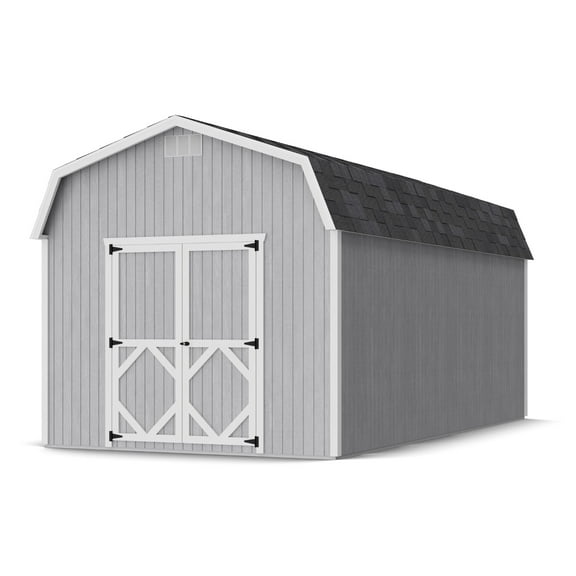 Little Cottage Co. 10x20 Classic Gambrel Barn with 6 ft. Sidewalls, Outdoor Wood Storage Shed Do-It-Yourself Precut Kit
