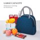thumbnail image 5 of Fotbe Dark Blue Bolsa de Almuerzo con Estampado, Lonchera Aislada, Contenedor de Comida Reutilizable Tipo Cooler a Prueba de Fugas, 5 of 6
