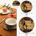 thumbnail image 3 of SKYSONIC 3d Cafe Women Wooden Wall Trivet Pot Holder Set of Potholders for Kitchens 100% Cotton Thread Weave Trivets Kitchen Trivet for Table Countertop Protector Hot Pads Pans Mats, 3 of 7