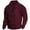 24#Wine, variant on Men's Long Sleeve Quarter-zip Fleece Sweatshirt Men's 1/4 Zip Stand Collar Casual Comfort Golf Running Pullover Sweater Lightweight Soft Long Sleeve Sweatshirts Athletic Workout Pullover Shirts