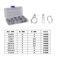 thumbnail image 3 of Deals Qaailabf Ear Plus Stainless Steel Hydraulic Hose Clamps O-Clips Pipe, 3 of 9