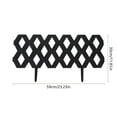 thumbnail image 3 of Blueek Garden Fence with Pieces Fence Insert White Plastic Garden Picket Edgings Lawn Flowerbeds Plant Borders Decorative Garden Yard(23.23x12.6x0.39in,Black), 3 of 7