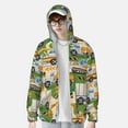 thumbnail image 4 of Balery Construction Machinery1 Men's Women's UPF 50+ Sun Protection Lightweight Hoodie Performance Long Sleeve Shirt for Fishing Running-XX-Large, 4 of 9