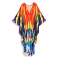 thumbnail image 5 of Edolynsa Women Printed Beach Dresses Bathing Suit Cover up for Swimewear African Kaftan Robe Loose Resort Wear Caftan Loungewear Tops, 5 of 9