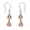 Silver, variant on Prong Set Solitaire 0.75 Ctw Morganite 925 Sterling Silver Rose Vermeil Women Mother's Day Gift Engagement Earrings