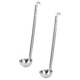 thumbnail image 3 of Troglfold soup ladle Stainless Steel Serving Spoons - 2pcs Sauce Ladles with Pouring Rim,10.24"X1.97"X1.38", 3 of 10