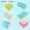 thumbnail image 3 of Gymax 6 PCS Kids Climber Play Set Indoor Foam Climb & Crawl Activity Blocks w/ Cover Multicolor, 3 of 9