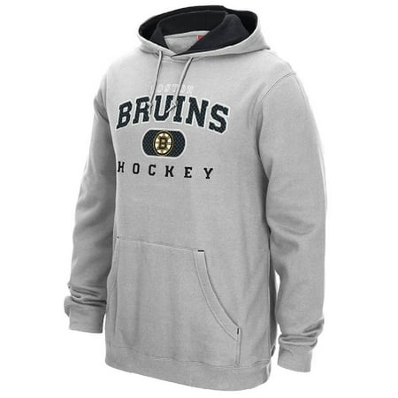Boston Bruins Faceoff Collection Gray Playbook Hooded Sweatshirt Hoody (Best Faceoff Man In Nhl)